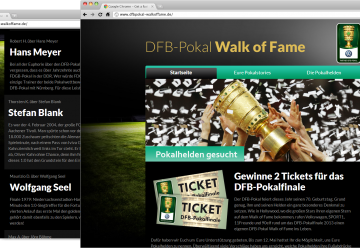 Miniaturbild zu Projekt DFB Pokal „Walk of Fame“