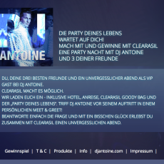Diesen Artikel lesen: Kampagne mit Clearasil CH und Dj Antoine